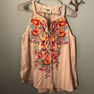 Floral Embroidered Top